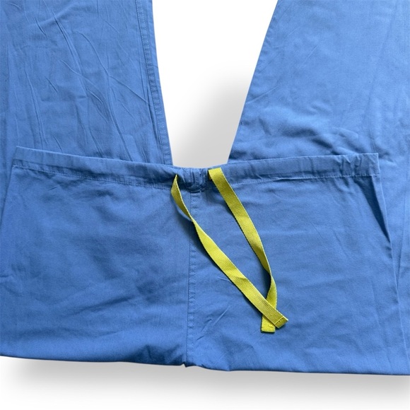 Medical Women’s Blue Scrub Pants with Waist Drawstring Size Large - Picture 4 of 4